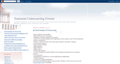 Desktop Screenshot of businessoutsourcingforum.blogspot.com