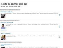 Tablet Screenshot of elartedecocinarparados.blogspot.com