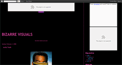 Desktop Screenshot of bizarrevisuals.blogspot.com