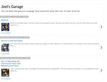 Tablet Screenshot of joelsgarage.blogspot.com