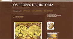 Desktop Screenshot of losprofesdehistoria.blogspot.com