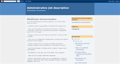 Desktop Screenshot of administrativejobdescription.blogspot.com