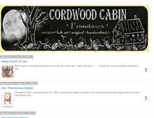 Tablet Screenshot of cordwoodcabinprimitives.blogspot.com