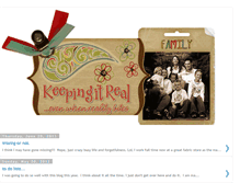 Tablet Screenshot of keepingitreal-neverenoughtime.blogspot.com