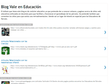 Tablet Screenshot of blogvaleducacion.blogspot.com