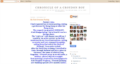 Desktop Screenshot of chroniclesofacroydonboy.blogspot.com