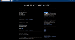 Desktop Screenshot of cometomysweetmelody.blogspot.com