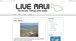 Desktop Screenshot of livemaui.blogspot.com