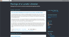 Desktop Screenshot of lunaticlibrarian.blogspot.com