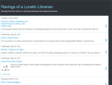 Tablet Screenshot of lunaticlibrarian.blogspot.com