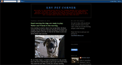 Desktop Screenshot of krvpetcorner.blogspot.com