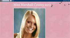 Desktop Screenshot of missmarshallcountykatiepeterson.blogspot.com