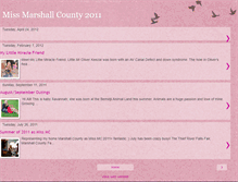 Tablet Screenshot of missmarshallcountykatiepeterson.blogspot.com