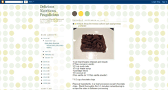 Desktop Screenshot of deliciousnutritiousfrugalicious.blogspot.com