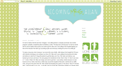 Desktop Screenshot of becomingmrsallan.blogspot.com