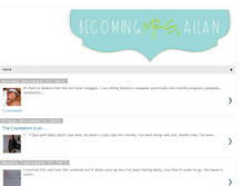 Tablet Screenshot of becomingmrsallan.blogspot.com