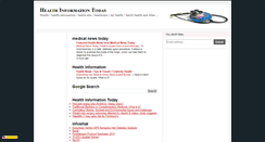 Desktop Screenshot of healthinfortoday.blogspot.com