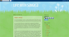 Desktop Screenshot of lifewithsamaca.blogspot.com