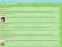 Tablet Screenshot of lifewithsamaca.blogspot.com