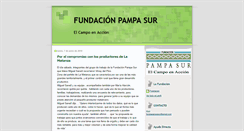 Desktop Screenshot of fundacionpampasur.blogspot.com