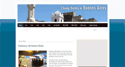Desktop Screenshot of cheaphotelsbuenosaires.blogspot.com