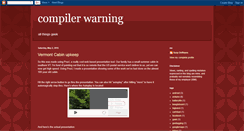 Desktop Screenshot of compilerwarning.blogspot.com