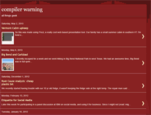 Tablet Screenshot of compilerwarning.blogspot.com