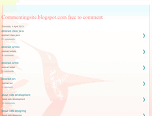 Tablet Screenshot of commentingsite.blogspot.com