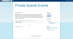 Desktop Screenshot of privatespecialevents.blogspot.com