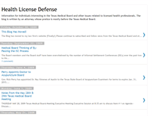 Tablet Screenshot of healthlicensedefense.blogspot.com