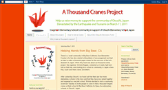 Desktop Screenshot of a-thousand-cranes.blogspot.com