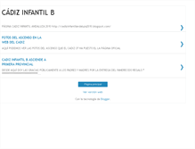 Tablet Screenshot of cadizinfantilb09.blogspot.com