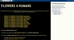 Desktop Screenshot of flowers4humans.blogspot.com