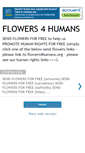 Mobile Screenshot of flowers4humans.blogspot.com