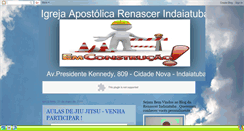 Desktop Screenshot of igrejarenascerindaiatuba.blogspot.com
