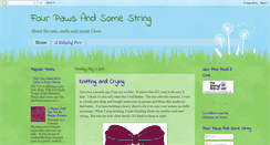 Desktop Screenshot of fourpawsandsomestring.blogspot.com