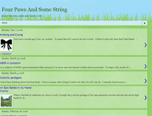 Tablet Screenshot of fourpawsandsomestring.blogspot.com