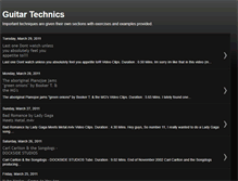 Tablet Screenshot of guitartechnics.blogspot.com