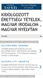 Mobile Screenshot of erettsegi-tetelek-magyar-irodalom.blogspot.com