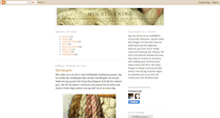 Desktop Screenshot of minstickning.blogspot.com