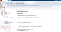 Desktop Screenshot of krytycyzm.blogspot.com