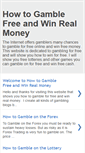 Mobile Screenshot of howtogamblefree.blogspot.com