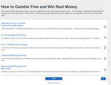 Tablet Screenshot of howtogamblefree.blogspot.com