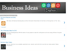 Tablet Screenshot of generatebusinessideasfree.blogspot.com