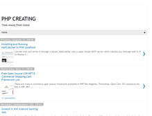 Tablet Screenshot of phpcreating.blogspot.com