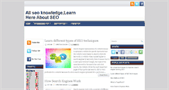 Desktop Screenshot of allseoknowledge.blogspot.com