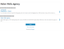 Tablet Screenshot of helenwellsagency.blogspot.com