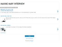 Tablet Screenshot of maxime-mary-interview.blogspot.com