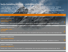 Tablet Screenshot of kaijakiesslinginsivut.blogspot.com