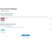 Tablet Screenshot of healthydinnerrecipes.blogspot.com